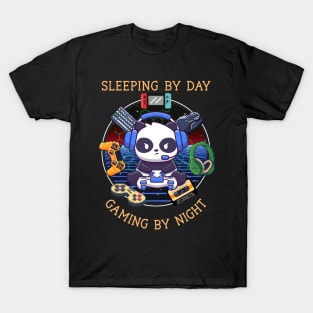 Sleeping By Day Gaming By Night T-Shirt